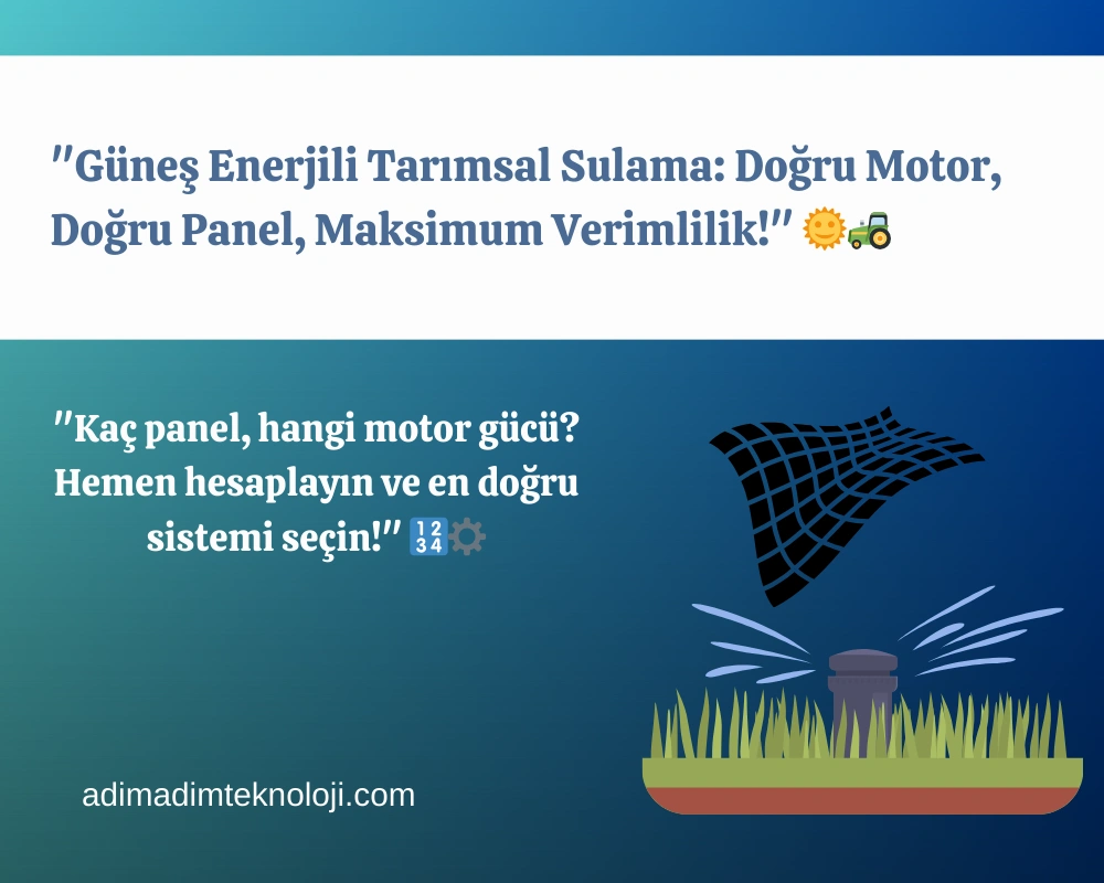 Tarımsal sulama sistemleri ve maliyet hesaplama